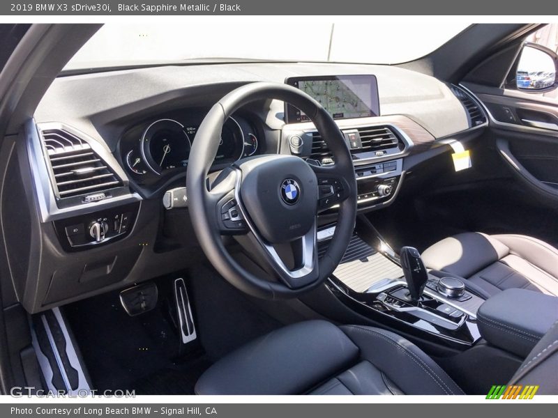 Black Sapphire Metallic / Black 2019 BMW X3 sDrive30i