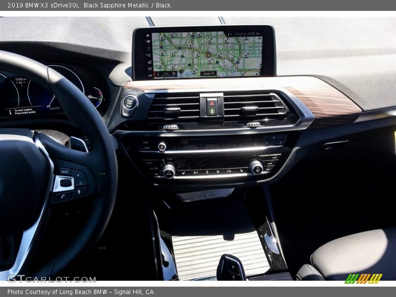 Black Sapphire Metallic / Black 2019 BMW X3 sDrive30i