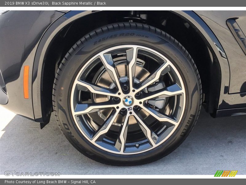 Black Sapphire Metallic / Black 2019 BMW X3 sDrive30i