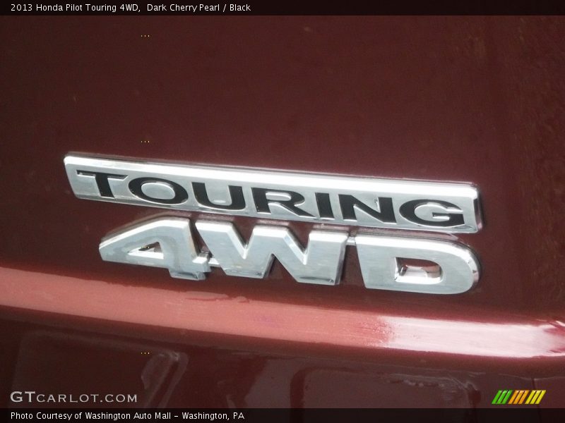 Dark Cherry Pearl / Black 2013 Honda Pilot Touring 4WD