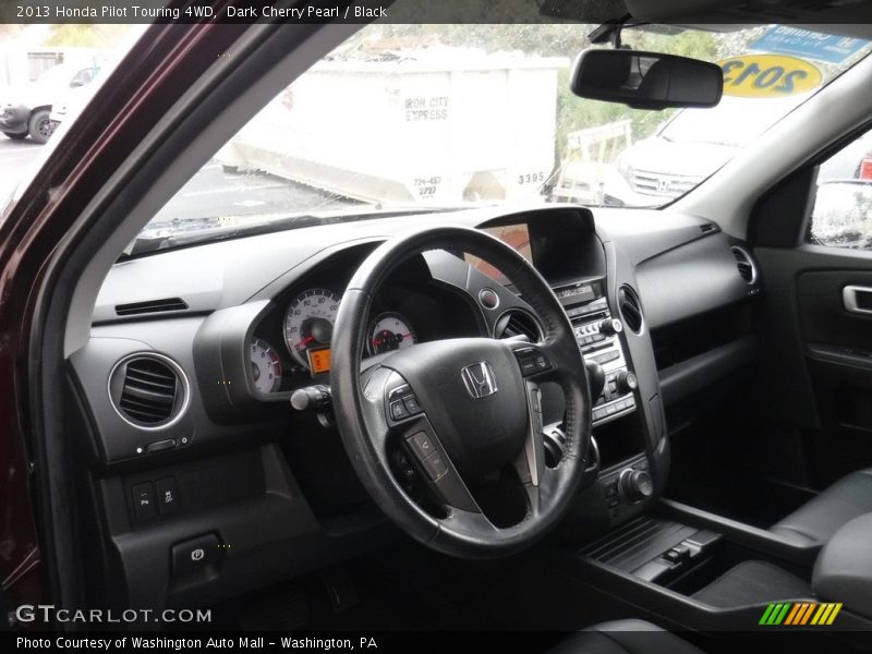 Dark Cherry Pearl / Black 2013 Honda Pilot Touring 4WD