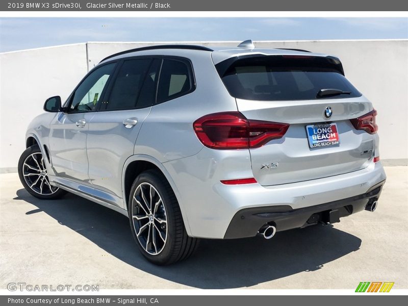Glacier Silver Metallic / Black 2019 BMW X3 sDrive30i