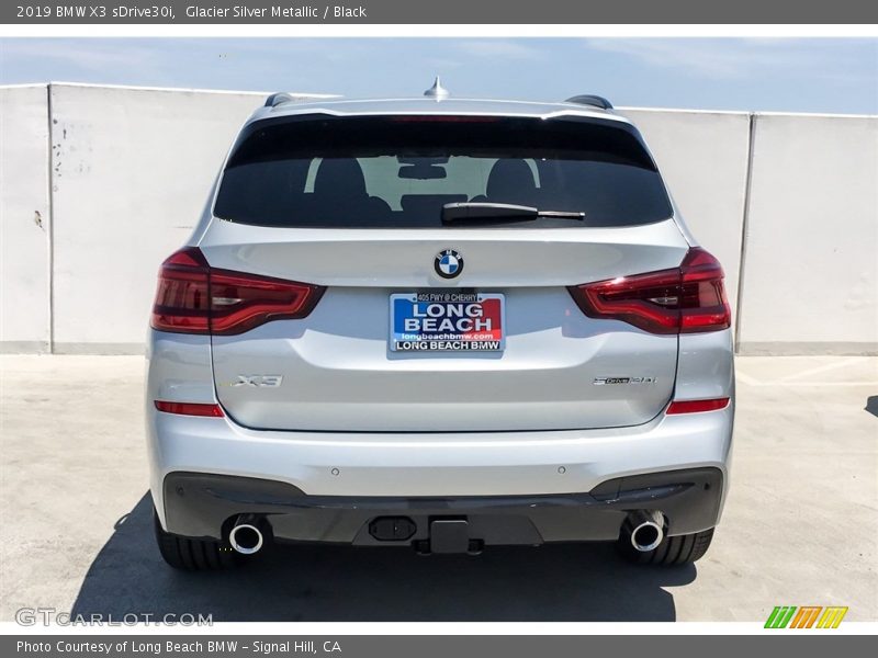 Glacier Silver Metallic / Black 2019 BMW X3 sDrive30i