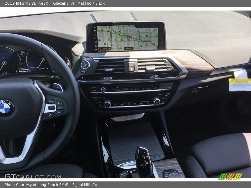 Glacier Silver Metallic / Black 2019 BMW X3 sDrive30i