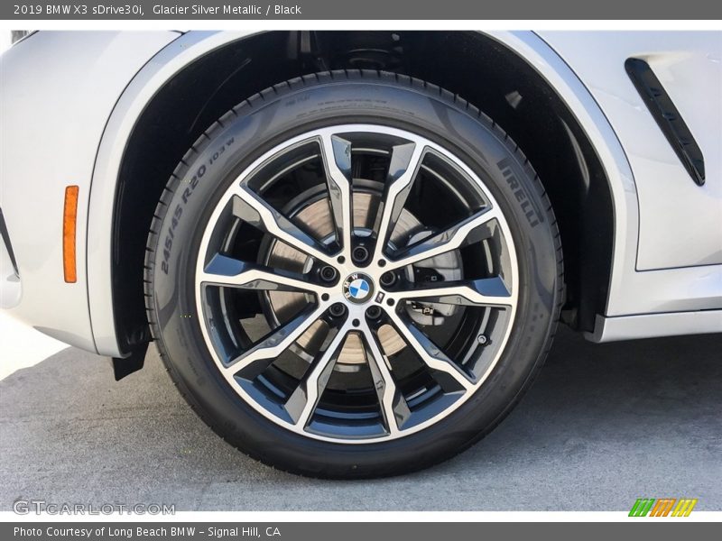 Glacier Silver Metallic / Black 2019 BMW X3 sDrive30i