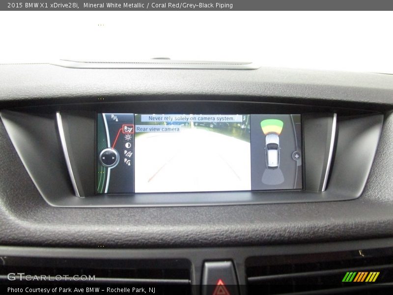 Mineral White Metallic / Coral Red/Grey-Black Piping 2015 BMW X1 xDrive28i