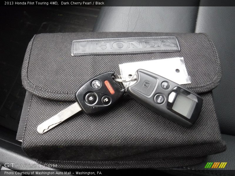 Dark Cherry Pearl / Black 2013 Honda Pilot Touring 4WD