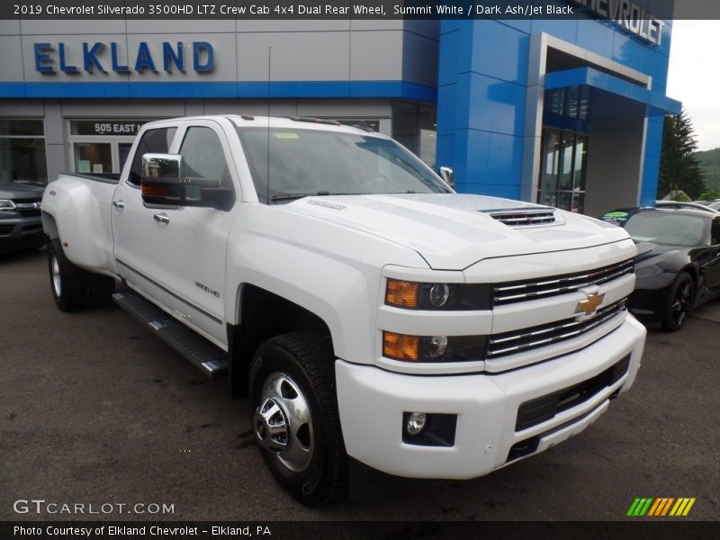 Summit White / Dark Ash/Jet Black 2019 Chevrolet Silverado 3500HD LTZ Crew Cab 4x4 Dual Rear Wheel