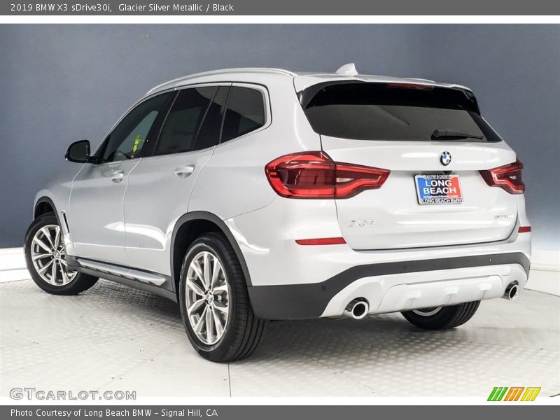 Glacier Silver Metallic / Black 2019 BMW X3 sDrive30i