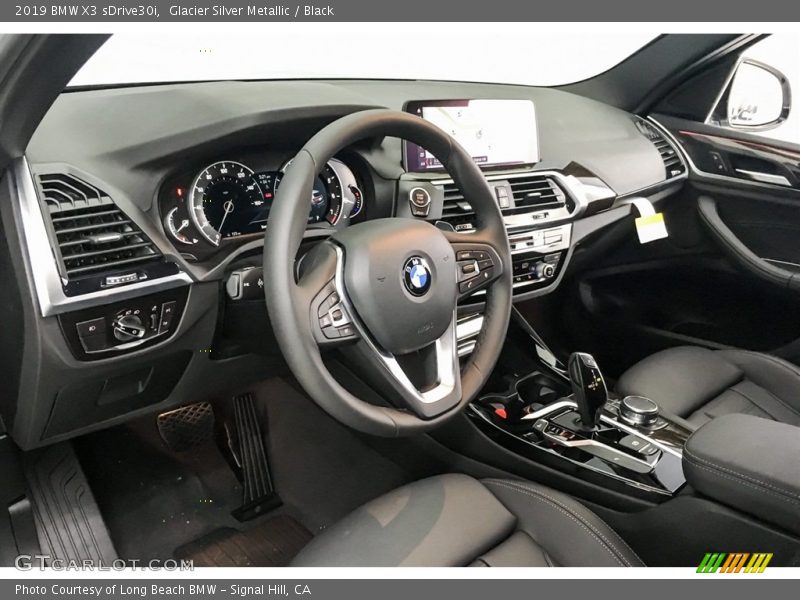 Glacier Silver Metallic / Black 2019 BMW X3 sDrive30i