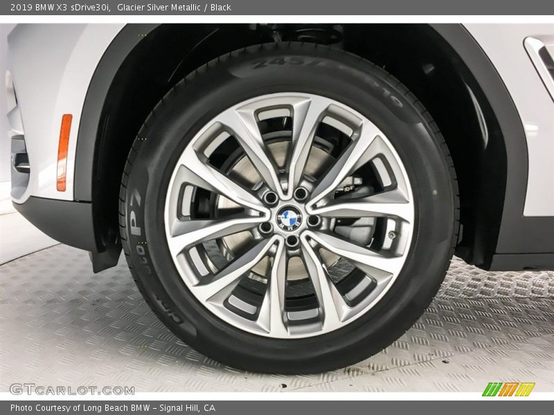 Glacier Silver Metallic / Black 2019 BMW X3 sDrive30i