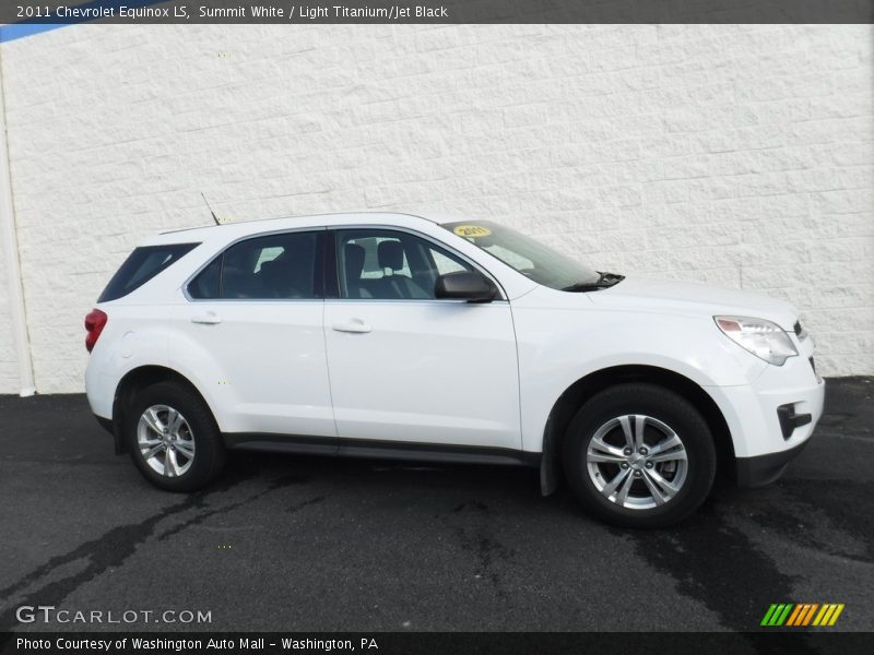 Summit White / Light Titanium/Jet Black 2011 Chevrolet Equinox LS