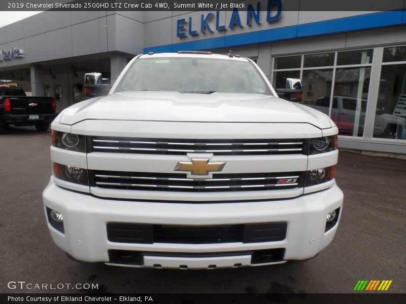 Summit White / Jet Black 2019 Chevrolet Silverado 2500HD LTZ Crew Cab 4WD