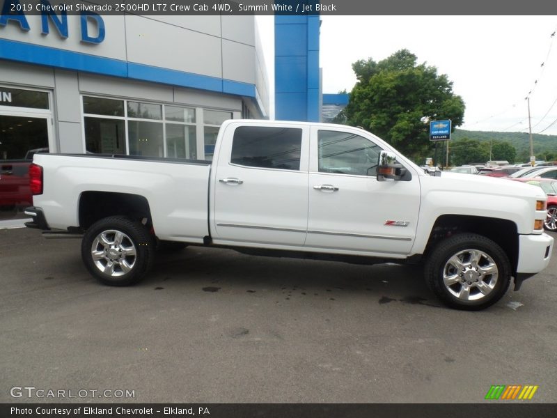 Summit White / Jet Black 2019 Chevrolet Silverado 2500HD LTZ Crew Cab 4WD