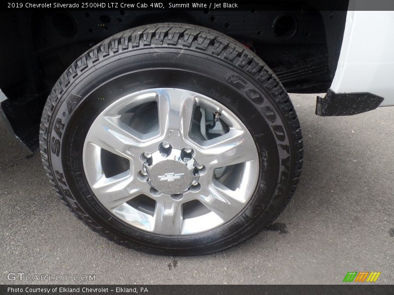 Summit White / Jet Black 2019 Chevrolet Silverado 2500HD LTZ Crew Cab 4WD