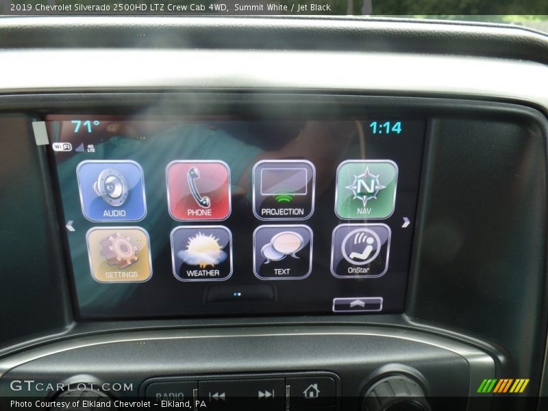 Summit White / Jet Black 2019 Chevrolet Silverado 2500HD LTZ Crew Cab 4WD