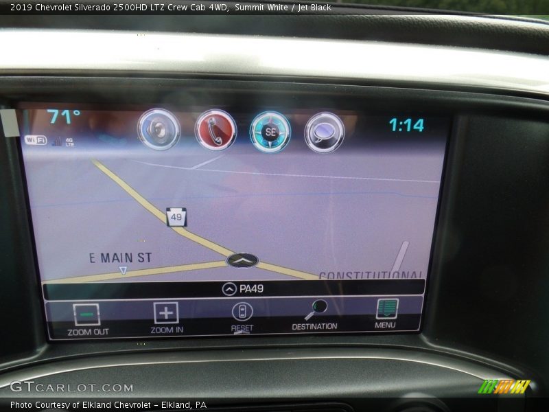 Summit White / Jet Black 2019 Chevrolet Silverado 2500HD LTZ Crew Cab 4WD