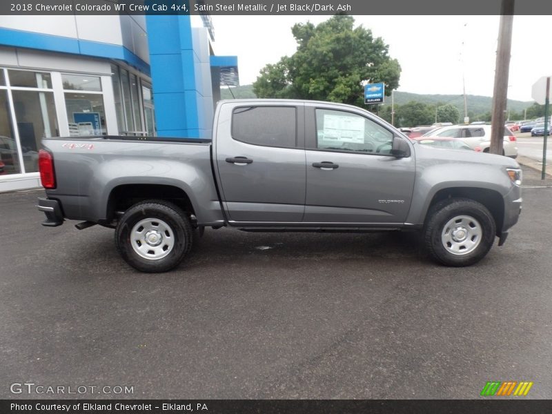 Satin Steel Metallic / Jet Black/Dark Ash 2018 Chevrolet Colorado WT Crew Cab 4x4