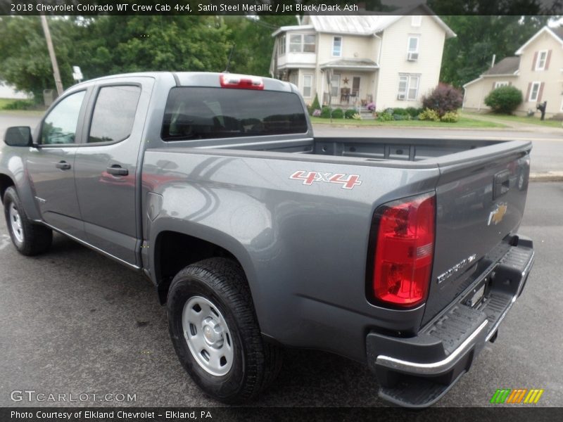 Satin Steel Metallic / Jet Black/Dark Ash 2018 Chevrolet Colorado WT Crew Cab 4x4