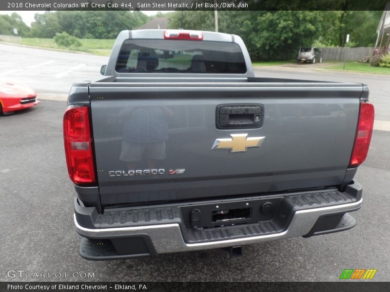 Satin Steel Metallic / Jet Black/Dark Ash 2018 Chevrolet Colorado WT Crew Cab 4x4