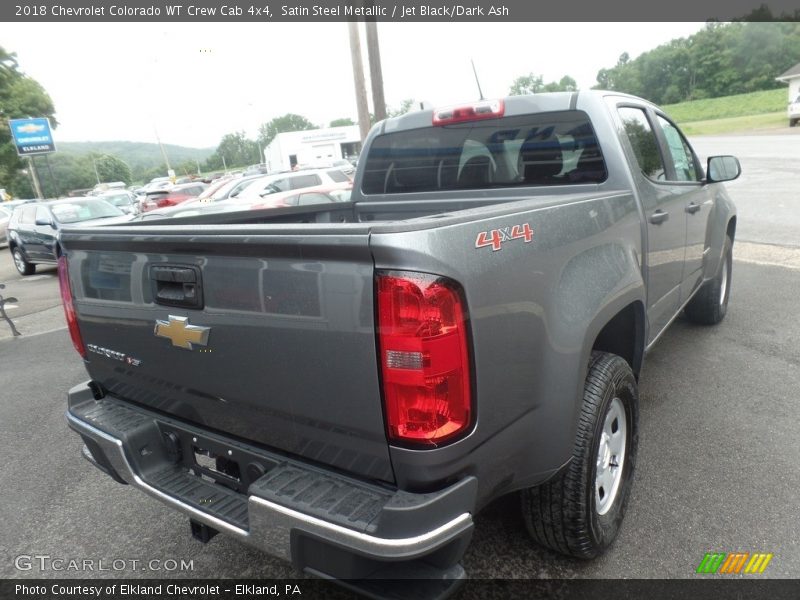 Satin Steel Metallic / Jet Black/Dark Ash 2018 Chevrolet Colorado WT Crew Cab 4x4