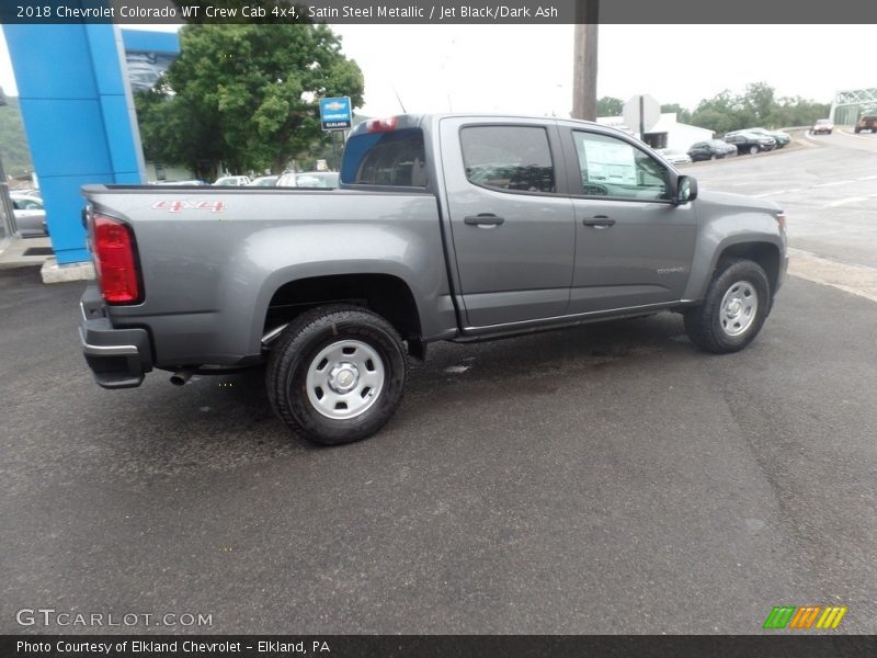 Satin Steel Metallic / Jet Black/Dark Ash 2018 Chevrolet Colorado WT Crew Cab 4x4