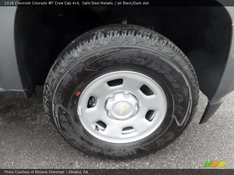 Satin Steel Metallic / Jet Black/Dark Ash 2018 Chevrolet Colorado WT Crew Cab 4x4