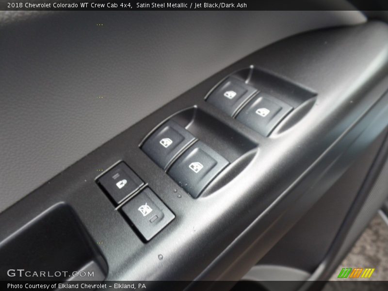 Satin Steel Metallic / Jet Black/Dark Ash 2018 Chevrolet Colorado WT Crew Cab 4x4