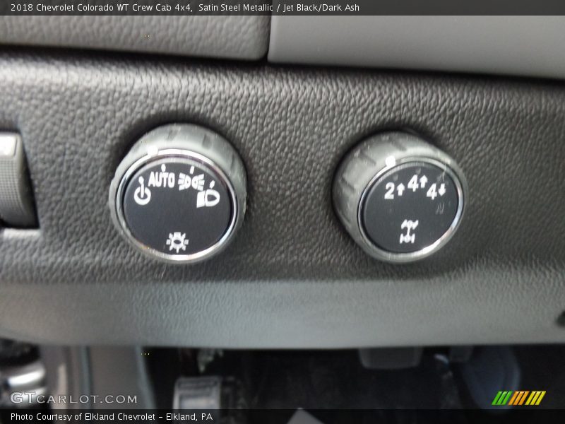 Satin Steel Metallic / Jet Black/Dark Ash 2018 Chevrolet Colorado WT Crew Cab 4x4