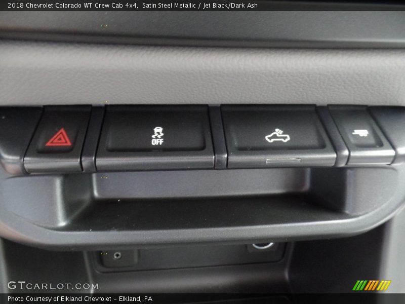 Satin Steel Metallic / Jet Black/Dark Ash 2018 Chevrolet Colorado WT Crew Cab 4x4