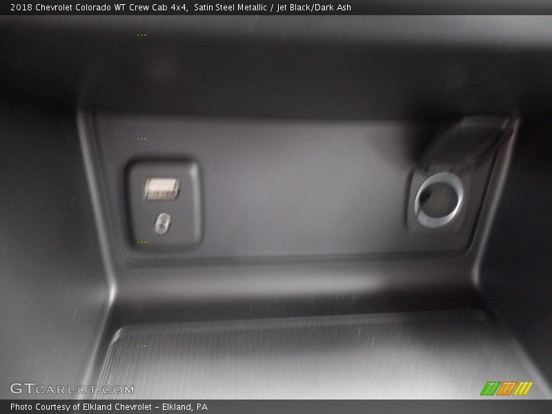 Satin Steel Metallic / Jet Black/Dark Ash 2018 Chevrolet Colorado WT Crew Cab 4x4