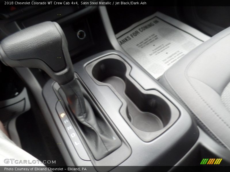 Satin Steel Metallic / Jet Black/Dark Ash 2018 Chevrolet Colorado WT Crew Cab 4x4