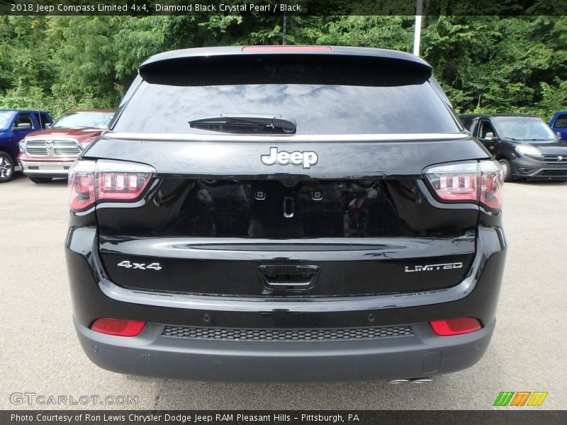 Diamond Black Crystal Pearl / Black 2018 Jeep Compass Limited 4x4