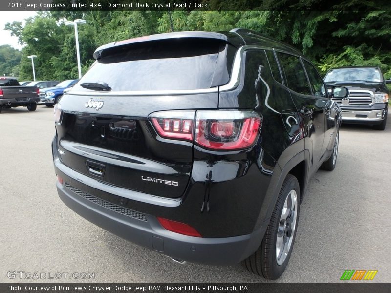 Diamond Black Crystal Pearl / Black 2018 Jeep Compass Limited 4x4