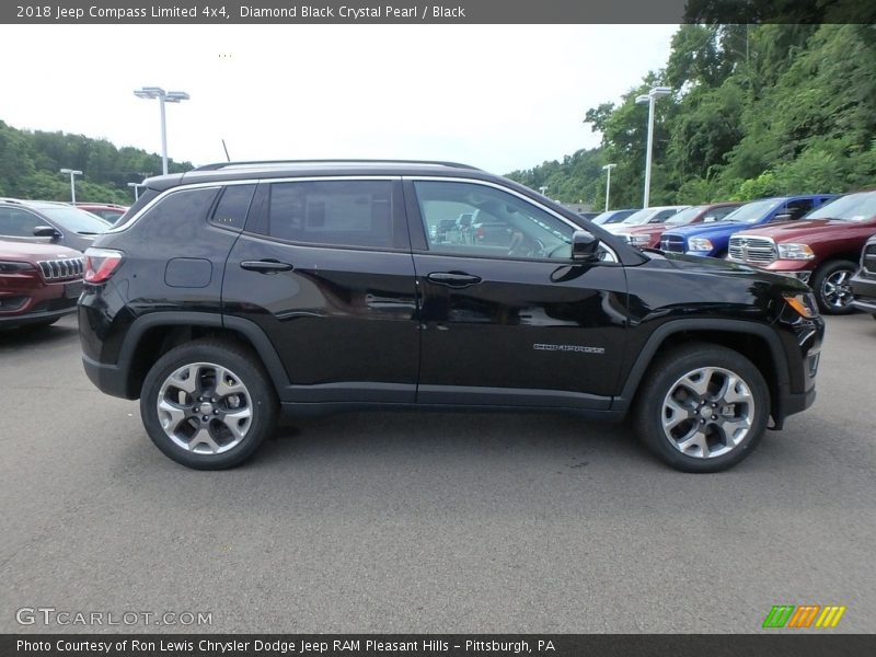 Diamond Black Crystal Pearl / Black 2018 Jeep Compass Limited 4x4