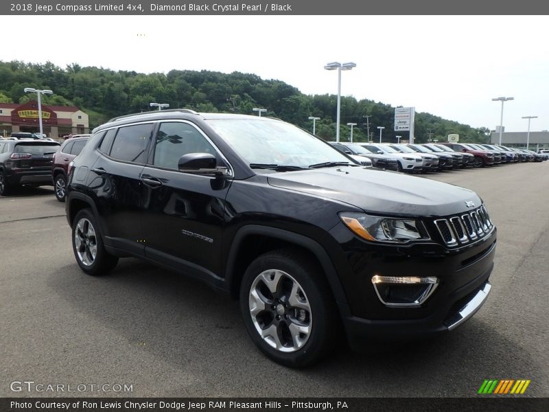 Diamond Black Crystal Pearl / Black 2018 Jeep Compass Limited 4x4