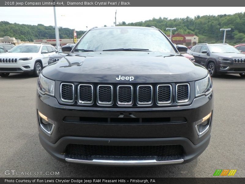 Diamond Black Crystal Pearl / Black 2018 Jeep Compass Limited 4x4