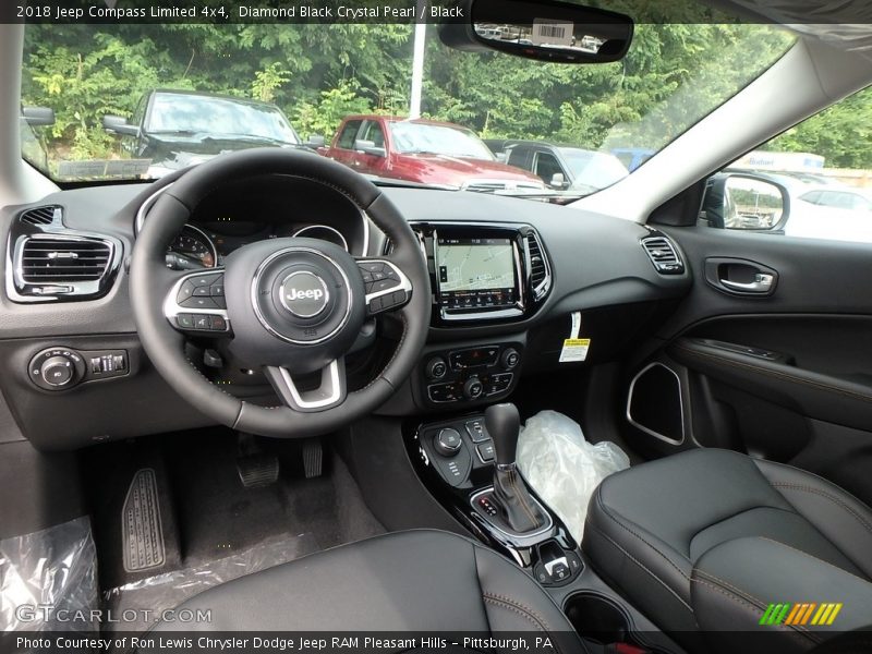 Diamond Black Crystal Pearl / Black 2018 Jeep Compass Limited 4x4