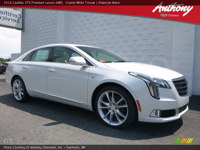 Crystal White Tricoat / Shale/Jet Black 2019 Cadillac XTS Premium Luxury AWD