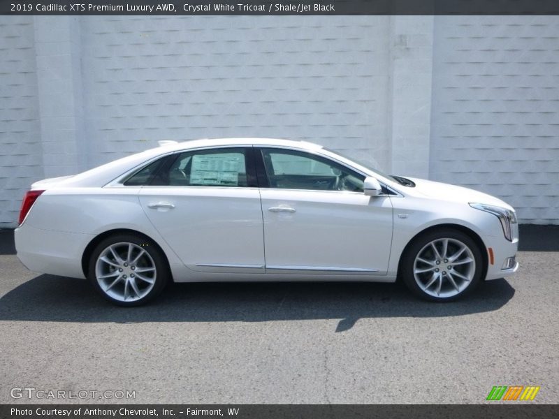 Crystal White Tricoat / Shale/Jet Black 2019 Cadillac XTS Premium Luxury AWD