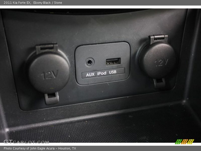 Ebony Black / Stone 2011 Kia Forte EX