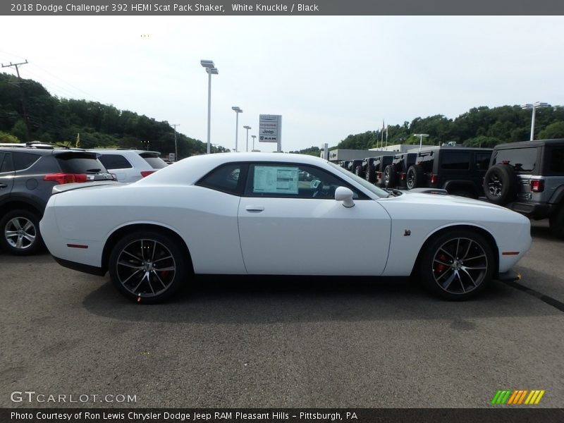 White Knuckle / Black 2018 Dodge Challenger 392 HEMI Scat Pack Shaker