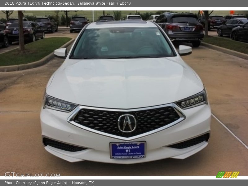 Bellanova White Pearl / Ebony 2018 Acura TLX V6 Technology Sedan