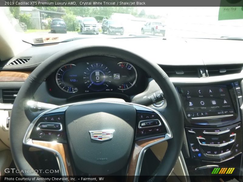 Crystal White Tricoat / Shale/Jet Black 2019 Cadillac XTS Premium Luxury AWD