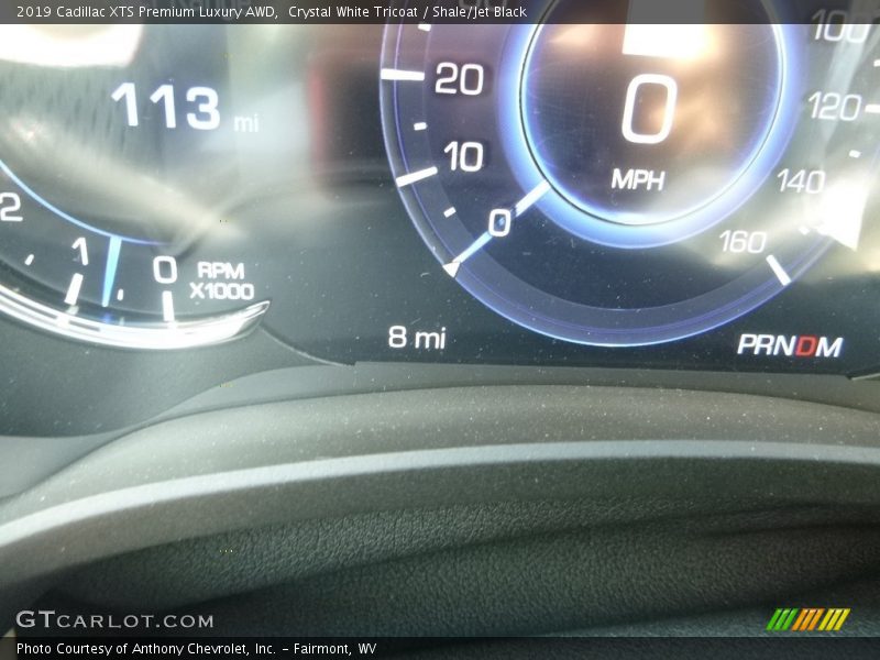 Crystal White Tricoat / Shale/Jet Black 2019 Cadillac XTS Premium Luxury AWD
