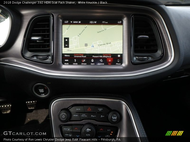 White Knuckle / Black 2018 Dodge Challenger 392 HEMI Scat Pack Shaker