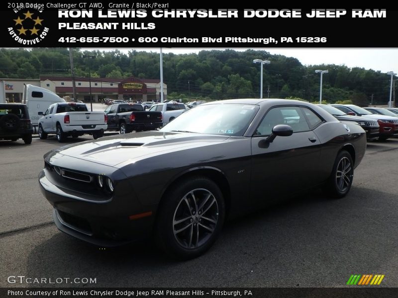 Granite / Black/Pearl 2018 Dodge Challenger GT AWD