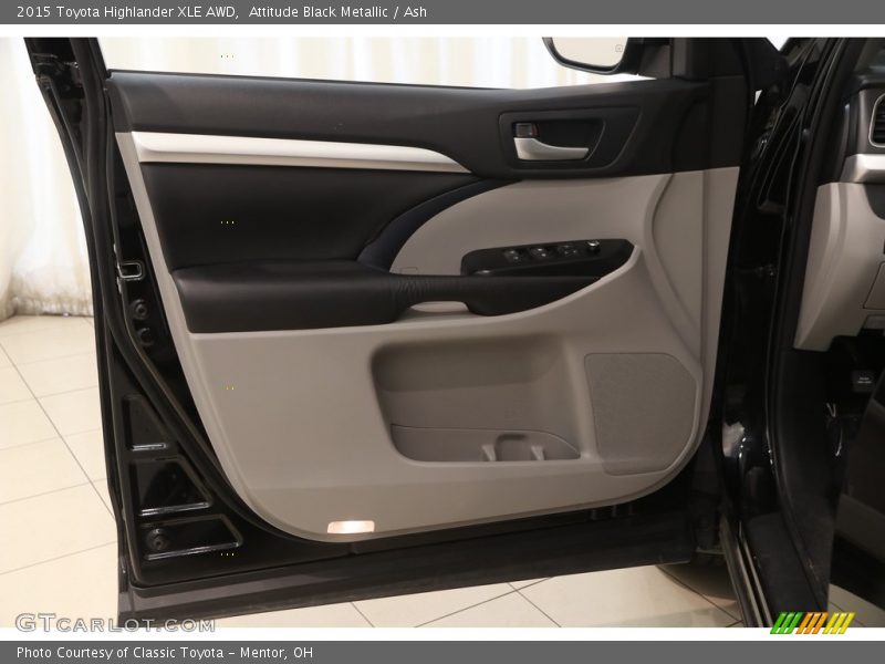 Attitude Black Metallic / Ash 2015 Toyota Highlander XLE AWD