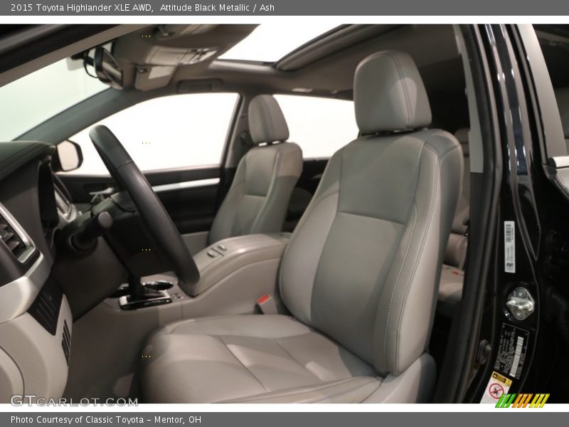 Attitude Black Metallic / Ash 2015 Toyota Highlander XLE AWD
