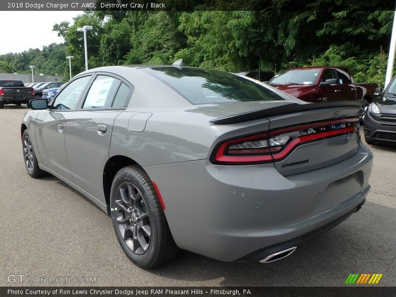 Destroyer Gray / Black 2018 Dodge Charger GT AWD